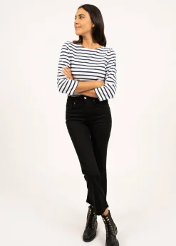 Saint James Sailor Striped Shirts*Galathée striped sailor shirt Neige/marine