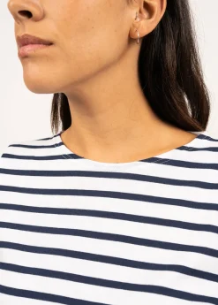 Saint James Sailor Striped Shirts*Galathée striped sailor shirt Neige/marine