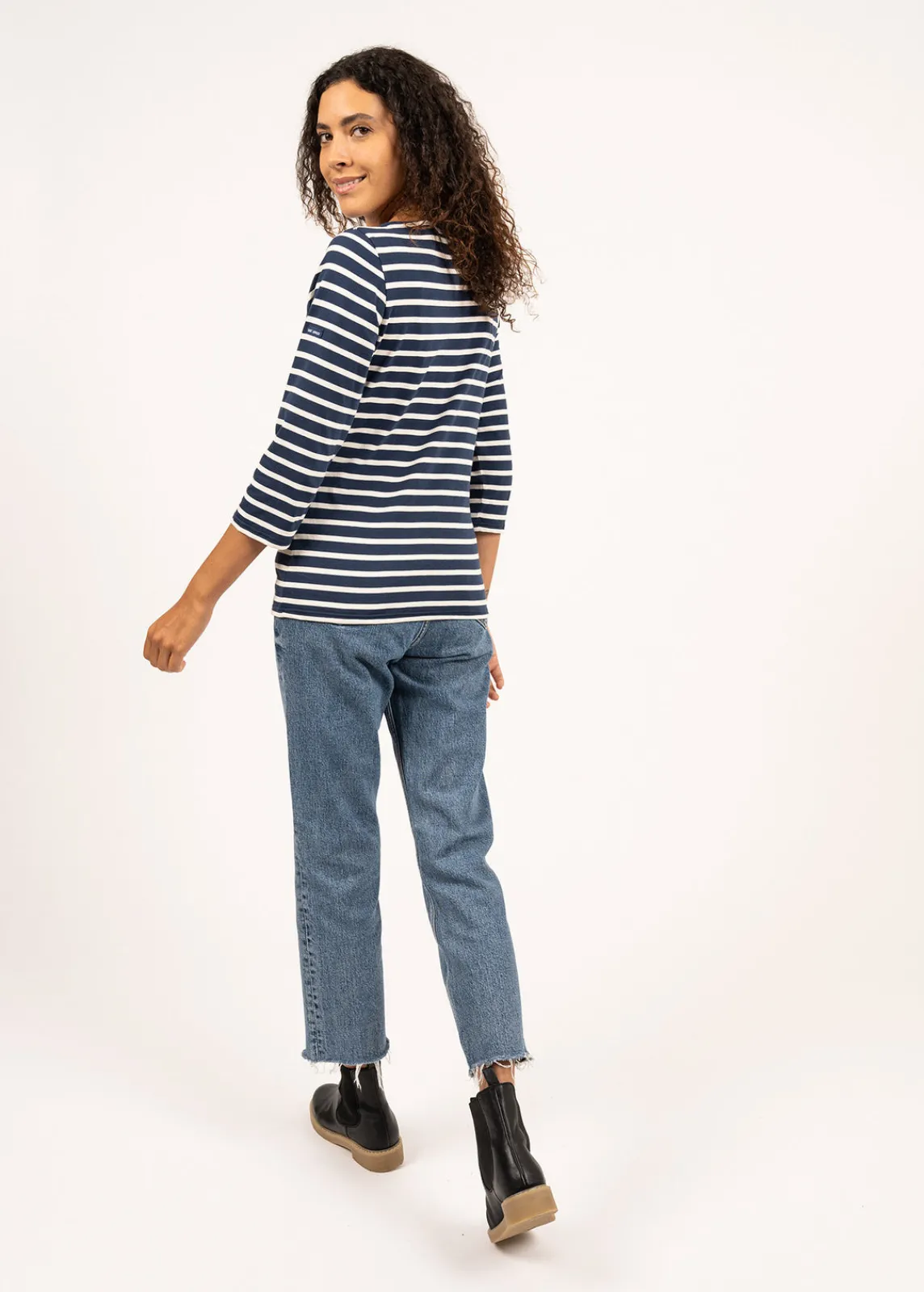 Saint James Sailor Striped Shirts*Galathée striped sailor shirt Marine/ecru