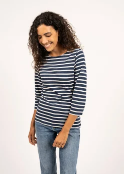 Saint James Sailor Striped Shirts*Galathée striped sailor shirt Marine/ecru