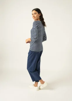 Saint James Sailor Striped Shirts*Galathée striped sailor shirt Marine/neige