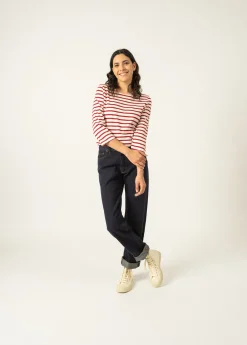 Saint James Sailor Striped Shirts*Galathée striped sailor shirt Ecru/persan