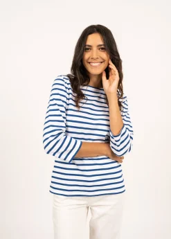 Saint James Sailor Striped Shirts*Galathée striped sailor shirt Neige/gitane