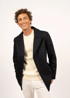 Saint James Coats*Galion authentic sailor peacoat Navy