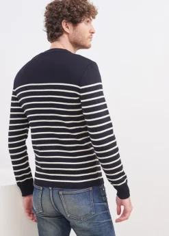 Saint James Sailor Jumpers|Sailor Jumpers*Galiote striped sailor jumper Navy/ecume
