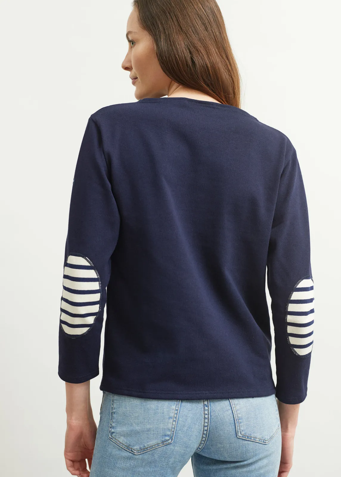 Saint James Sailor Striped Shirts|Sailor Striped Shirts*Guildo boat neck sailor shirt Navy