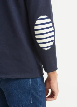 Saint James Sailor Striped Shirts*Guildo boat neck sailor shirt Navy