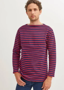 Saint James Sailor Striped Shirts|Sailor Striped Shirts*Guildo striped sailor shirt Marine/tulipe