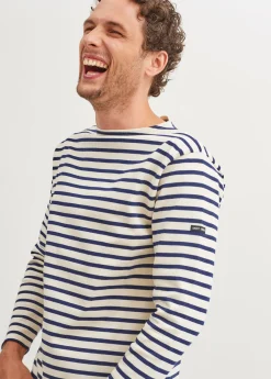 Saint James Sailor Striped Shirts|Sailor Striped Shirts*Guildo striped sailor shirt Ecru/marine