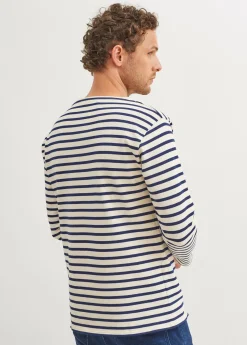 Saint James Sailor Striped Shirts|Sailor Striped Shirts*Guildo striped sailor shirt Ecru/marine