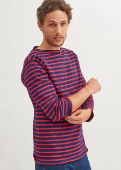 Saint James Sailor Striped Shirts*Guildo striped sailor shirt Marine/tulipe