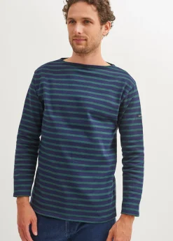 Saint James Sailor Striped Shirts*Guildo striped sailor shirt Navy/pin
