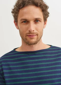 Saint James Sailor Striped Shirts*Guildo striped sailor shirt Navy/pin