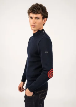 Saint James Sailor Jumpers|Sailor Jumpers*Iconic Matelot jumper with elbow patches Marine