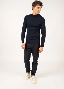 Saint James Sailor Jumpers|Sailor Jumpers*Iconic Matelot jumper with elbow patches Marine