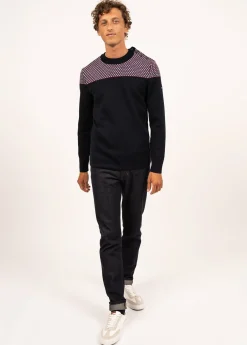 Saint James Jumpers & Cardigans*Jacquard sailor jumper Navy/multico