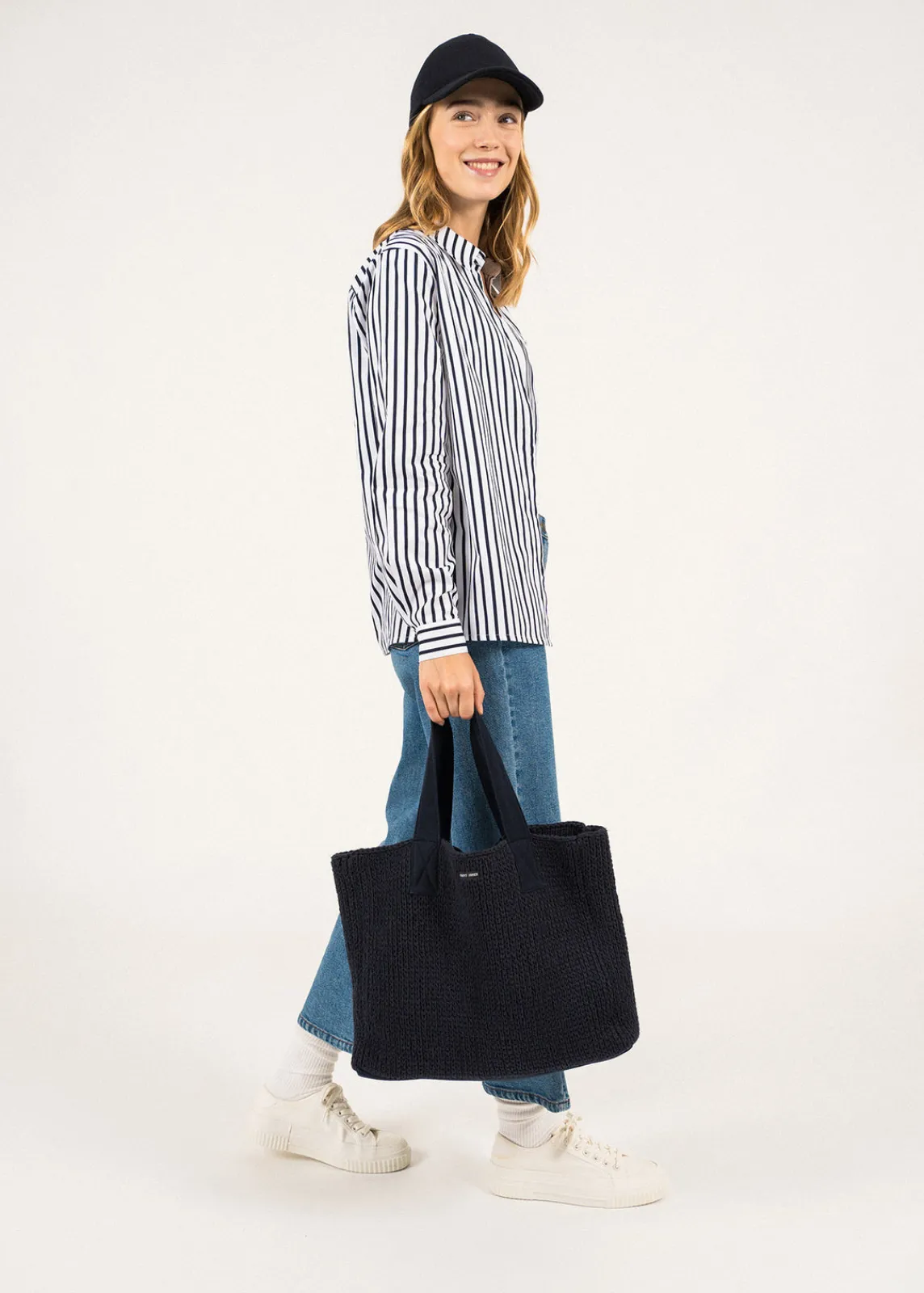 Saint James Accessories*Knitted Bag Navy