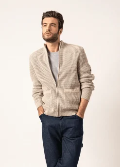 Saint James Jumpers & Cardigans*Koniz Wool and Cotton Gilet Naturel