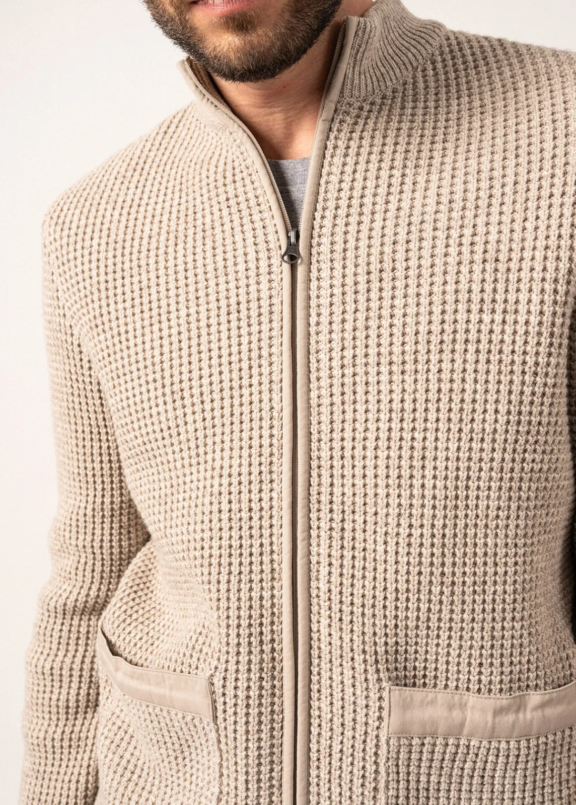 Saint James Jumpers & Cardigans*Koniz Wool and Cotton Gilet Naturel