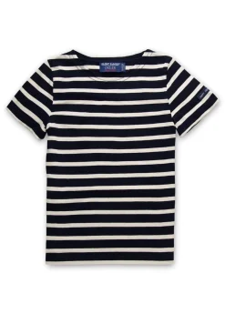 Saint James Sailor Striped Shirts|Sailor Striped Shirts*Levant striped t-shirt for kids Marine/ecru