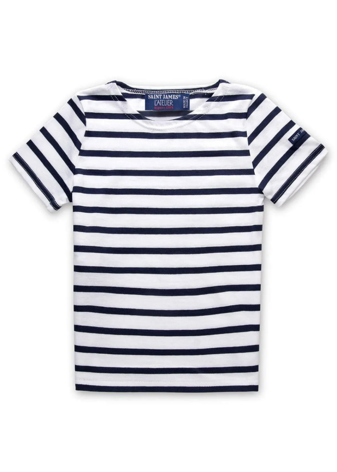 Saint James Sailor Striped Shirts|Sailor Striped Shirts*Levant striped t-shirt for kids Neige/marine