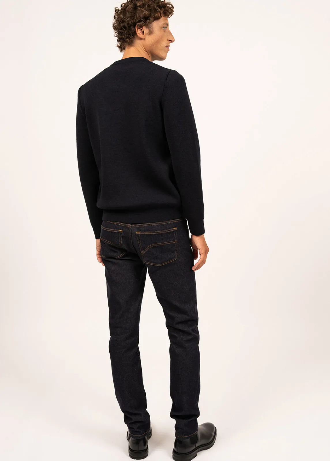 Saint James Jumpers & Cardigans*Locronan round neck jumper Navy