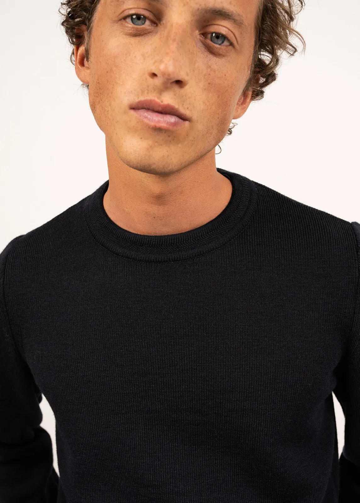 Saint James Jumpers & Cardigans*Locronan round neck jumper Navy