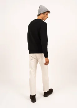 Saint James Sailor Jumpers|Sailor Jumpers*Locronan round neck jumper Noir