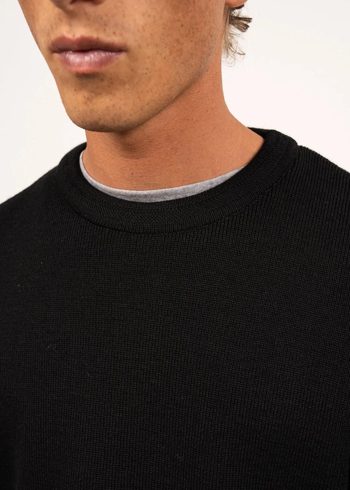Saint James Jumpers & Cardigans*Locronan round neck jumper Noir