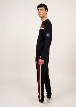 Saint James Sailor Jumpers|Sailor Jumpers*Malherbe wool jumper Navy/ecume/tulipe