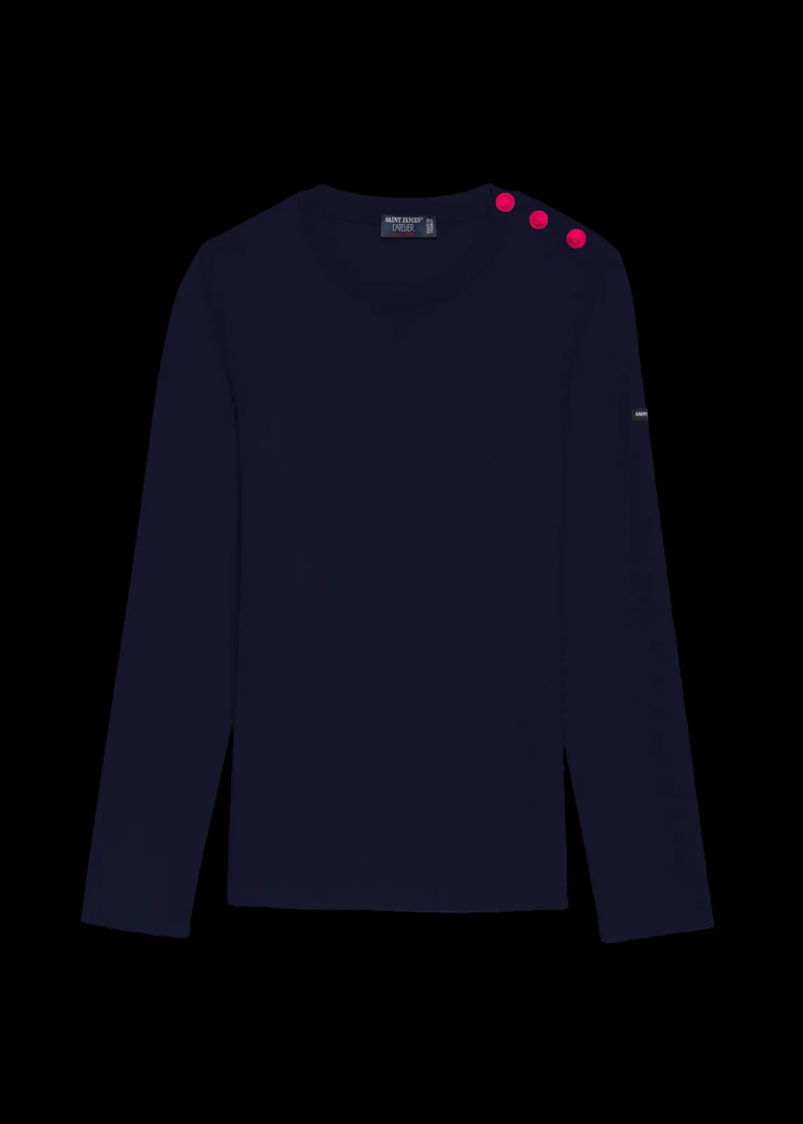 Saint James Sailor Jumpers|Sailor Jumpers*Marée authentic sailor jumper Navypop/magenta