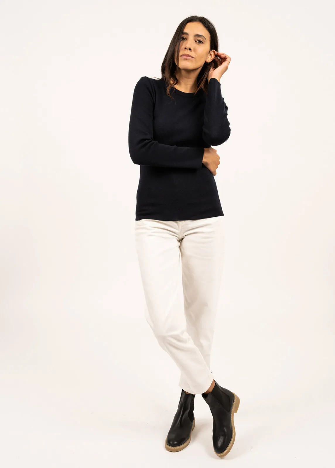 Saint James Sailor Jumpers|Sailor Jumpers*Marée authentic sailor jumper Navy