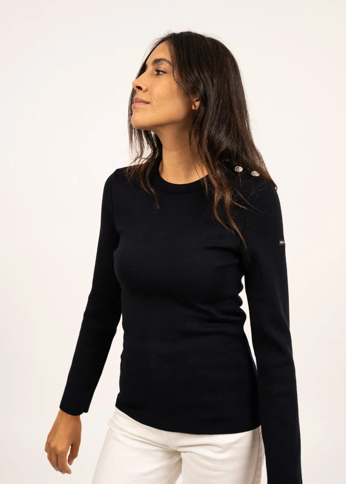 Saint James Sailor Jumpers|Sailor Jumpers*Marée authentic sailor jumper Navy