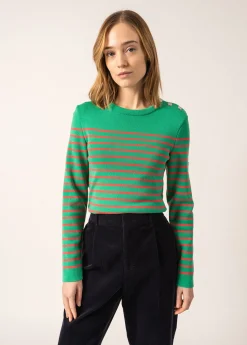 Saint James Sailor Jumpers|Sailor Jumpers*Marée authentic striped sailor jumper Trefle/doly