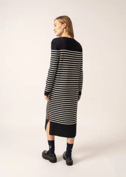 Saint James Dresses & Skirts*Marée Long Knitted Dress Navy/ecume