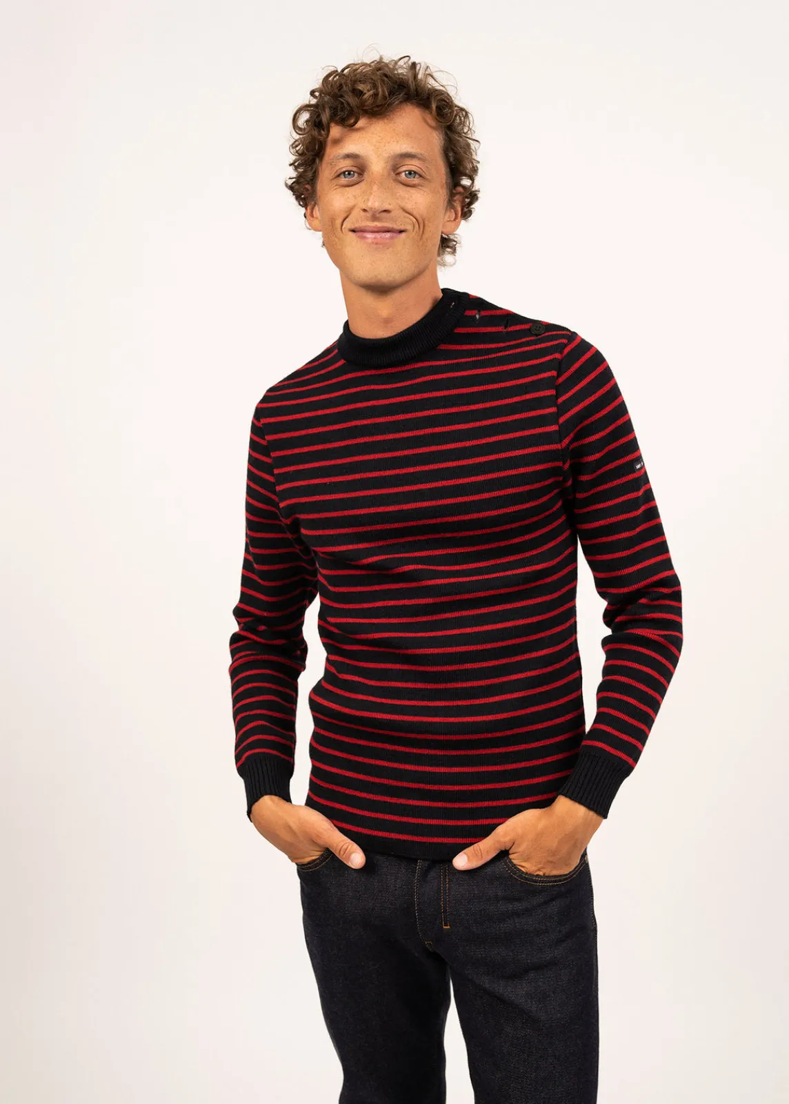 Saint James Sailor Jumpers|Sailor Jumpers*Matelot authentic striped sailor jumper Navy/medoc