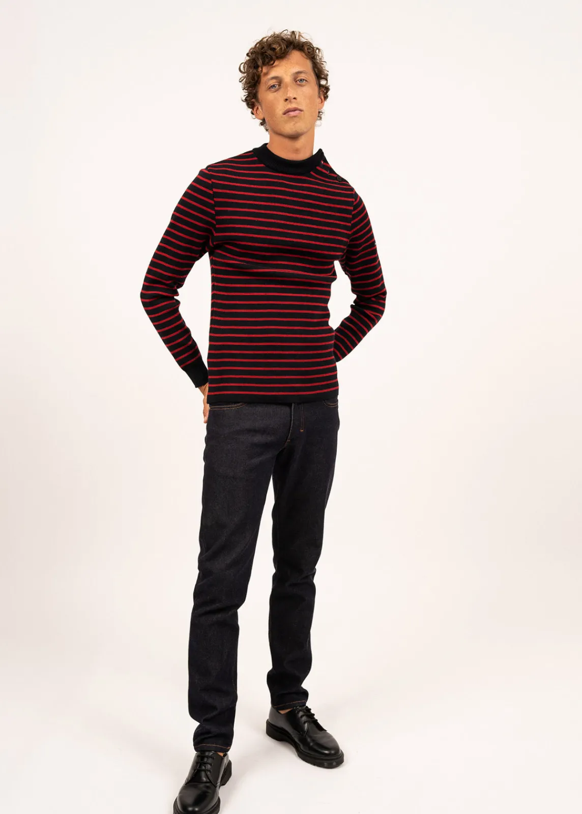 Saint James Sailor Jumpers|Sailor Jumpers*Matelot authentic striped sailor jumper Navy/medoc