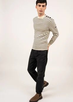 Saint James Sailor Jumpers|Sailor Jumpers*Matelot authentic striped sailor jumper Ecru/marine