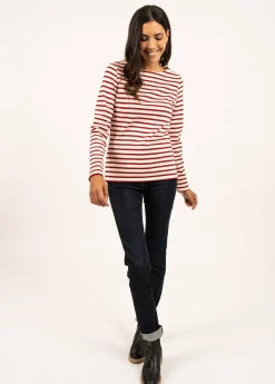 Saint James Sailor Striped Shirts*Meridame striped sailor shirt Ecru/persan