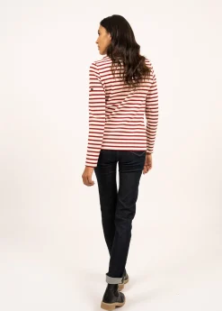 Saint James Sailor Striped Shirts*Meridame striped sailor shirt Ecru/persan