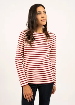 Saint James Sailor Striped Shirts*Meridame striped sailor shirt Ecru/persan