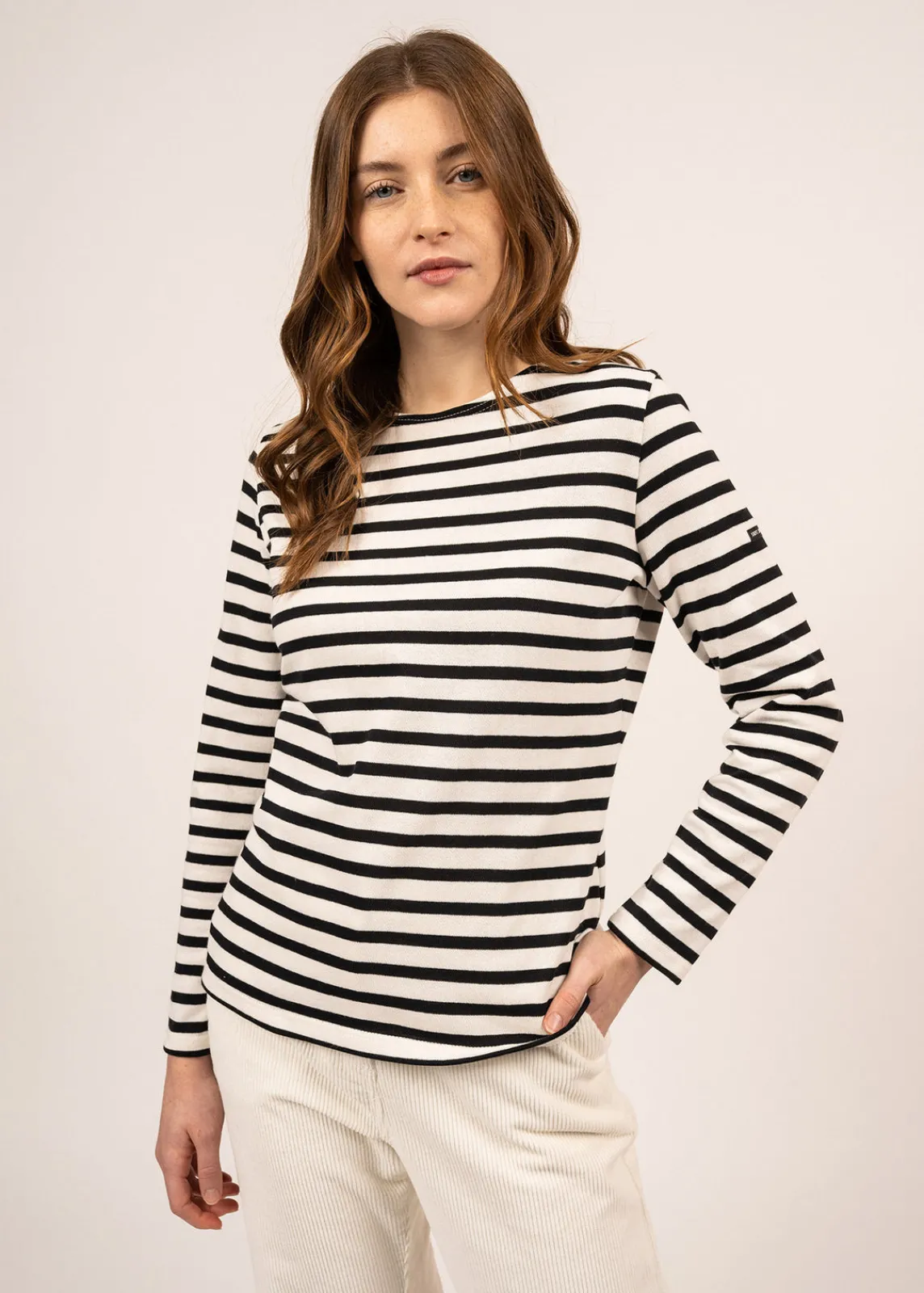 Saint James Sailor Striped Shirts*Meridame striped sailor shirt Ecume/noir