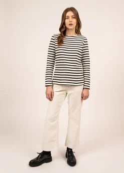 Saint James Sailor Striped Shirts*Meridame striped sailor shirt Ecume/noir