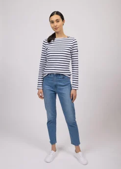 Saint James Sailor Striped Shirts*Meridame striped sailor shirt Neige/marine