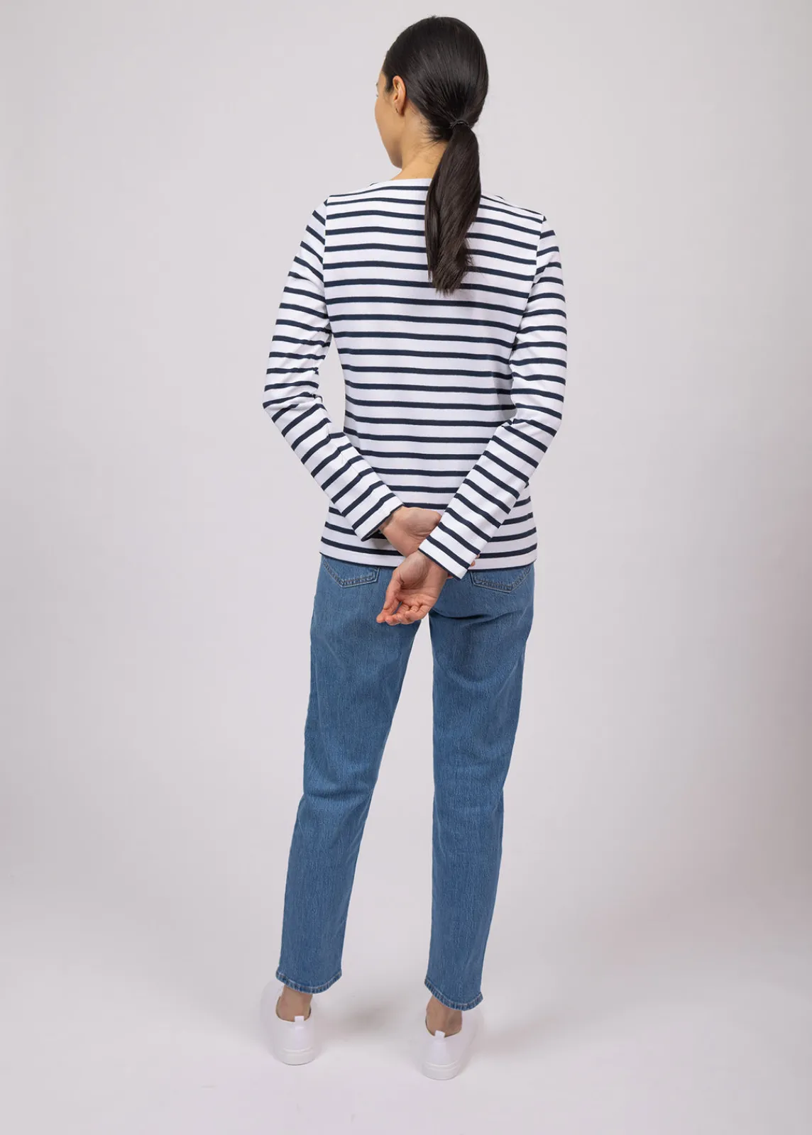 Saint James Sailor Striped Shirts*Meridame striped sailor shirt Neige/marine