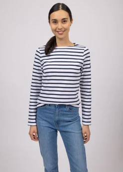 Saint James Sailor Striped Shirts*Meridame striped sailor shirt Neige/marine