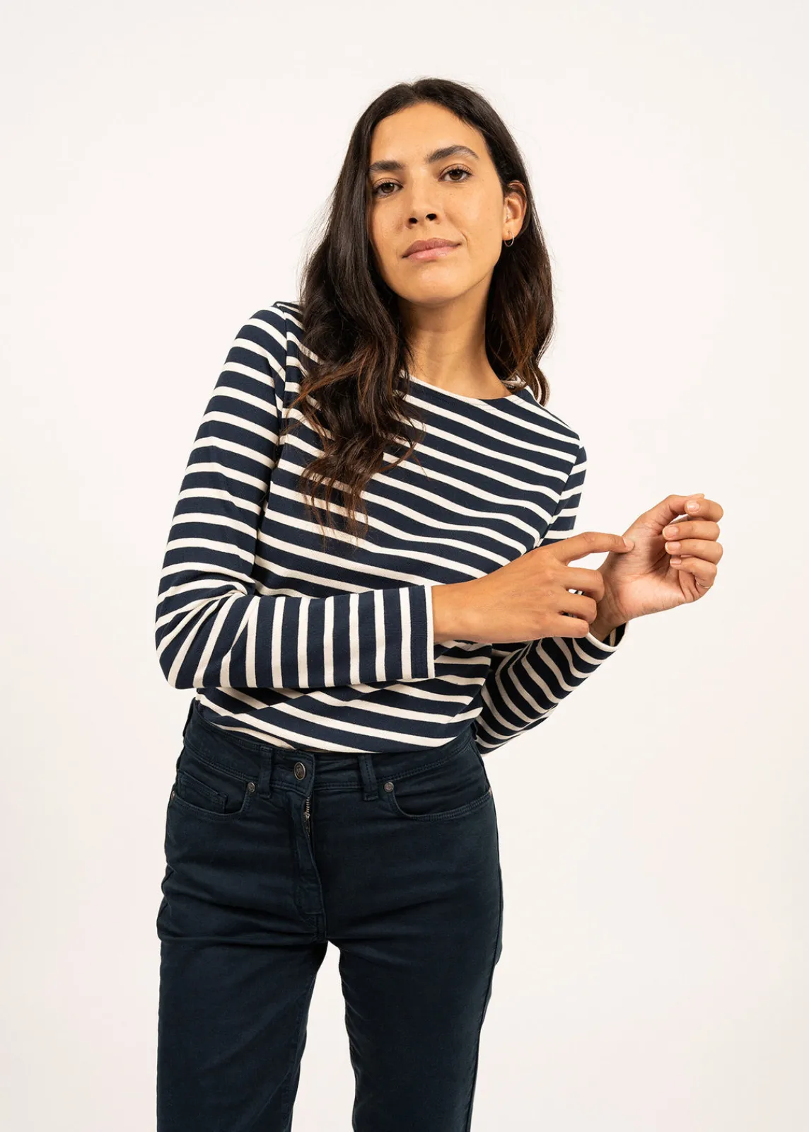 Saint James Sailor Striped Shirts*Meridame striped sailor shirt Marine/ecru