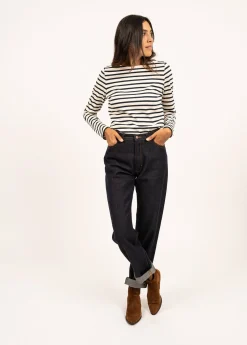 Saint James Sailor Striped Shirts*Meridame striped sailor shirt Ecru/marine