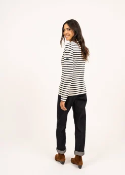 Saint James Sailor Striped Shirts*Meridame striped sailor shirt Ecru/marine