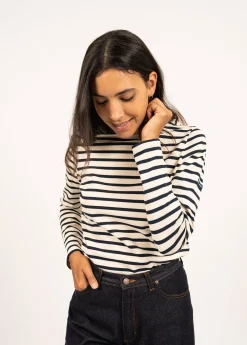 Saint James Sailor Striped Shirts*Meridame striped sailor shirt Ecru/marine